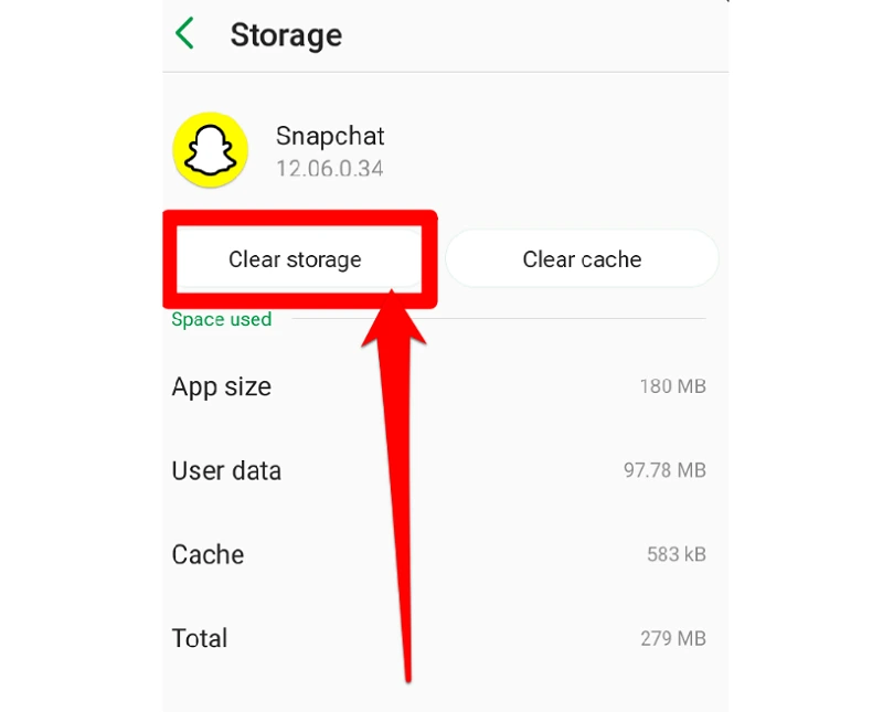 Reset the Snapchat App