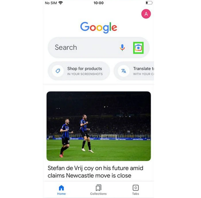 Step 2 to Use Google Lens on iPhone and iPad