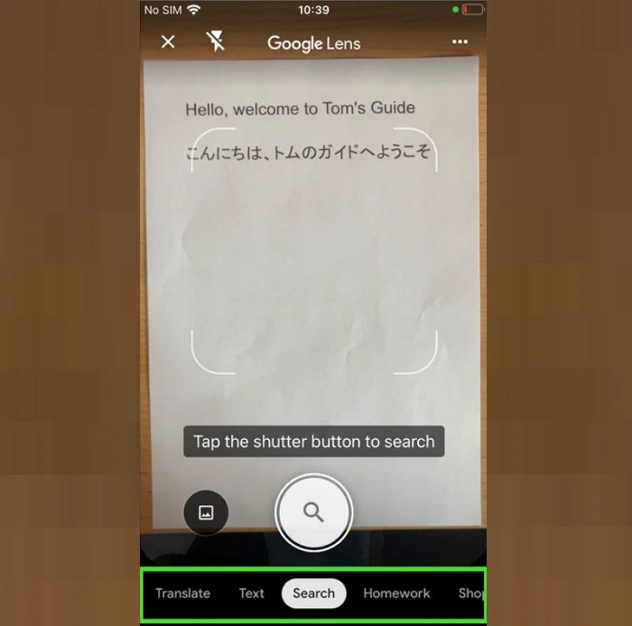 Step 4 to Use Google Lens on iPhone and iPad
