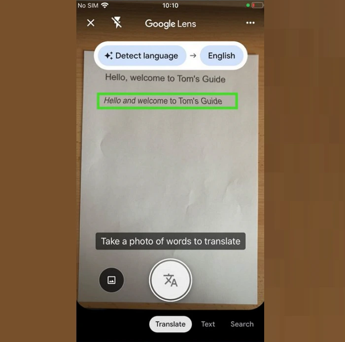 Step 5 to Use Google Lens on iPhone and iPad