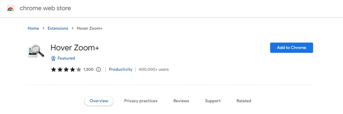 A Complete Guide on How to Zoom In and Out on Chrome Browser 9 Using Hover Zoom for Images