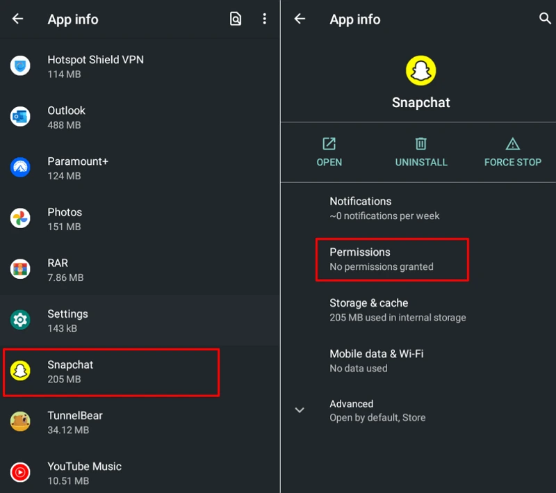 How to Reboot Snapchat on Android and iPhone 9 Check App Permissions Android