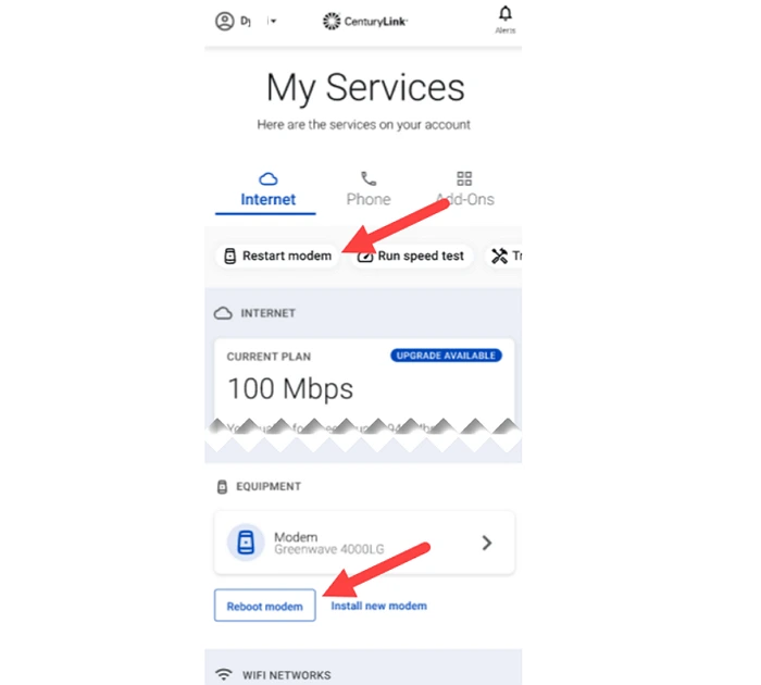 How to Reboot CenturyLink Modem: A Quick Step-by-Step Guide 4 Reboot CenturyLink Via App